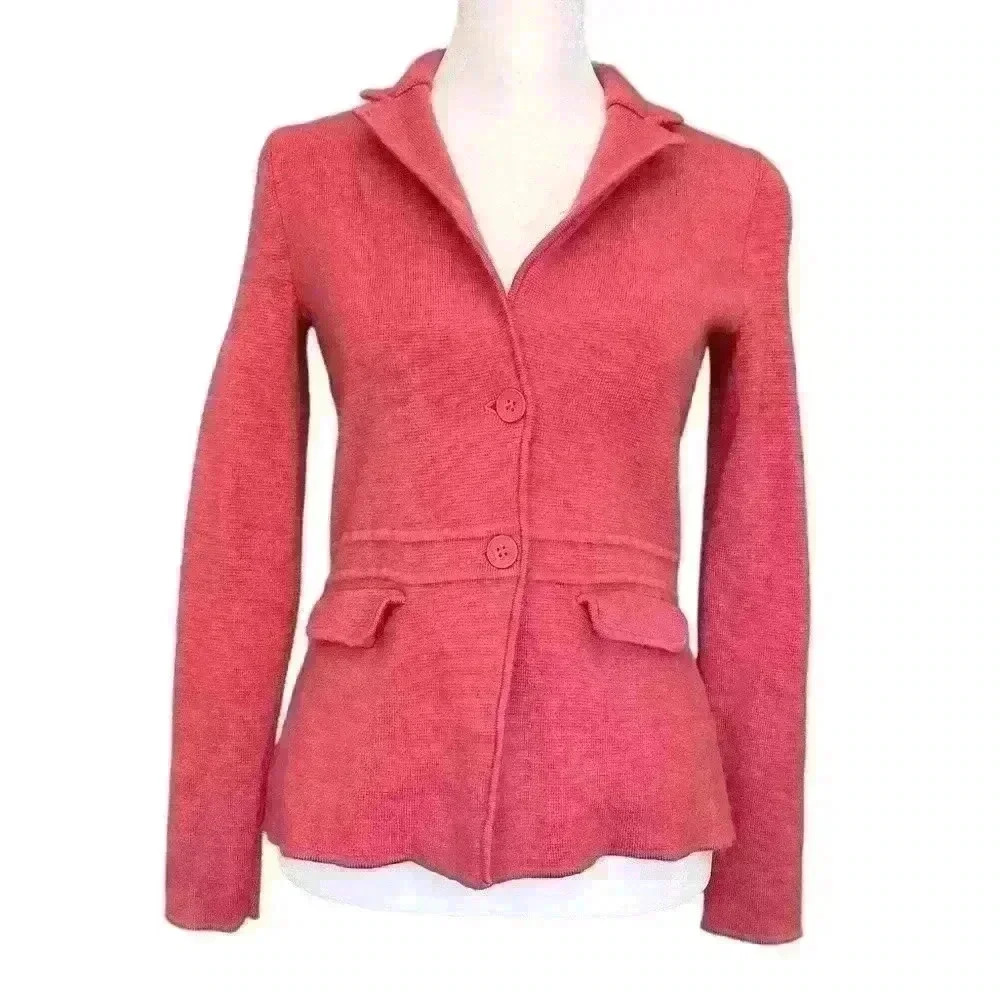 Talbots Merino Wool Cinched Waist Soft Blazer. Pockets unopened. Size P - PTP 17